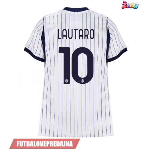 Lacne Ženy Futbalové dres Inter Milan Lautaro Martinez #10 2026-27 Krátky Rukáv - Preč